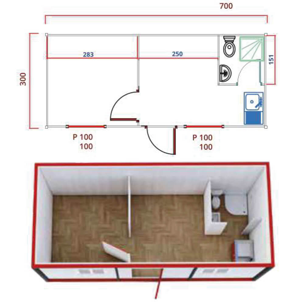 AN 13 Konteyner Bahçe Evi